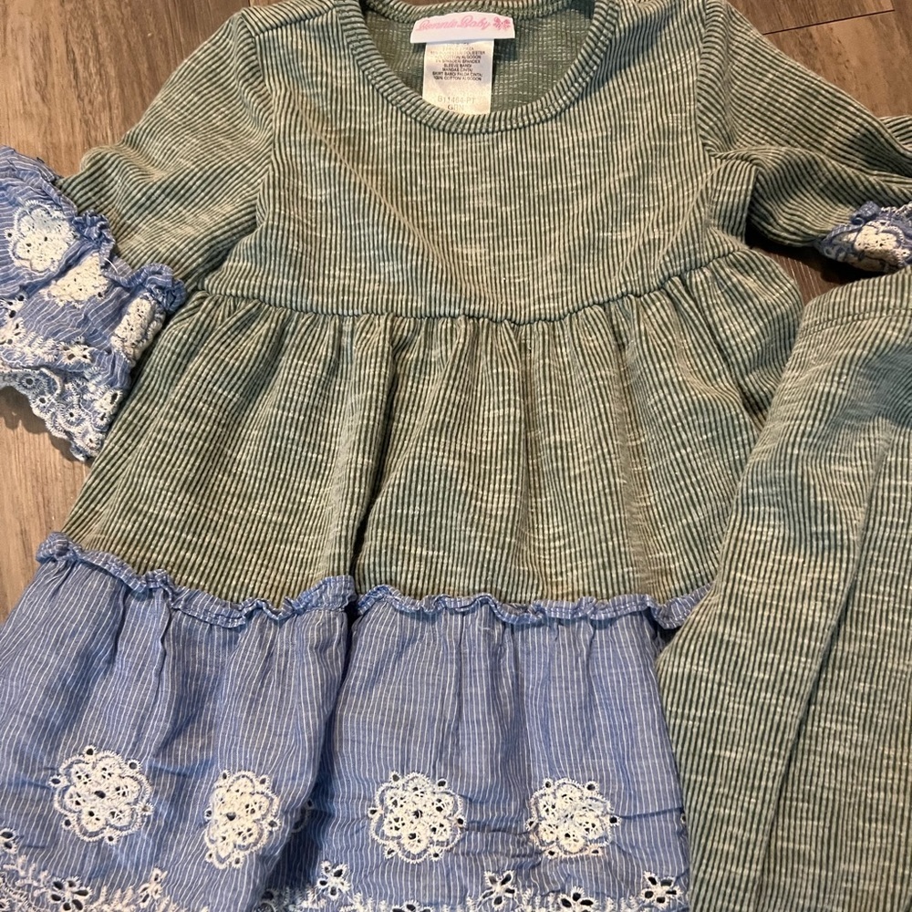 Bonnie Baby Eyelet Set Baby Toddler Girl 24 Months